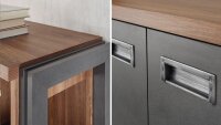 Regal DETROIT Schrank Stirling Oak und Matera anthrazit