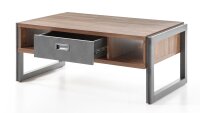 Couchtisch DETROIT Beistelltisch Stirling Oak und Matera anthrazit