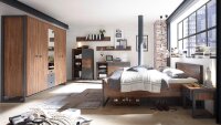 Kleiderschrank DETROIT Schrank Stirling Oak und Matera anthrazit 232