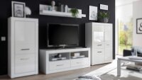 Vitrine BIANCO Glasvitrine Highboard Schrank in...