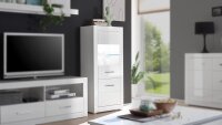 Vitrine BIANCO Highboard Glasvitrine Schrank in...