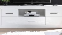 TV-Board BIANCO Unterschrank Lowboard Kommode in weiß Hochglanz