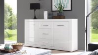 Sideboard BIANCO Kommode Anrichte Schrank in weiß...