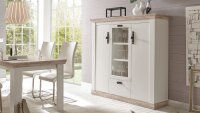 Highboard FLORENZ Buffet Schrank Anrichte Vitrine in Oslo...