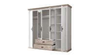 Kleiderschrank FLORENZ Schrank Oslo Pinie weiß 217x201