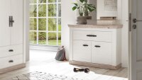 Kommode 55 FLORENZ Sideboard Flurmöbel Oslo Pinie weiß