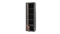 Vitrine 23 BROOKLYN Schrank in Matera grau Old Mix braun