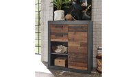 Kommode 53 BROOKLYN Sideboard Matera grau Old Mix braun