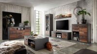 Kommode 53 BROOKLYN Sideboard Matera grau Old Mix braun