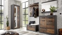 Garderobenschrank BROOKLYN Old Mix Matera Spiegel