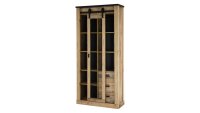 Vitrine SHERWOOD 24 Old Style hell anthrazit mit soft-close