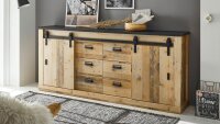 Sideboard SHERWOOD 55 Old Style hell anthrazit mit...