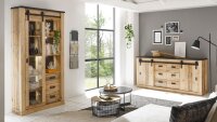 Sideboard SHERWOOD 55 Old Style hell anthrazit mit soft-close