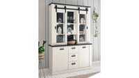 Buffet SHERWOOD 57 Pinie weiß und anthrazit mit soft-close