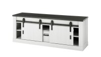 TV-Board SHERWOOD 30 Pinie weiß anthrazit mit soft-close