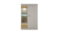 Vitrine 26 SCARA kieselgrau matt Zinneiche soft-close...