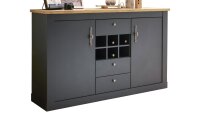 Sideboard CATANIA 2-türig anthrazit Wotan Eiche Soft Close