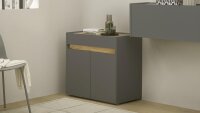 Kommode 53 CITY HOME OFFICE anthrazit Wotan Eiche