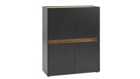 Highboard 56 CITY HOME OFFICE anthrazit Wotan Eiche