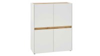 Highboard 56 CITY HOME OFFICE 4-türig weiß...