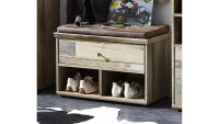 Bank BONANZA Schubank inkl Kissen braun Driftwood B 67 cm