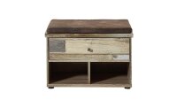 Bank BONANZA Schubank inkl Kissen braun Driftwood B 67 cm