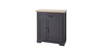 Schuhschrank JASMIN Garderobe in graphit und Artisan Eiche 93x102 cm