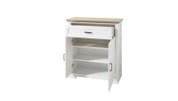 Schuhschrank JASMIN Garderobe in Pinie hell und Artisan Eiche 93x102 cm