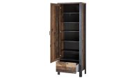 Garderobenschrank CARDIFF Used Style Dark Matera Spiegel