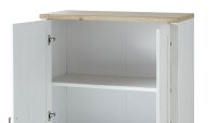 Aktenschrank 11 JASMIN Pinie hell weiß Akzente Artisan Eiche