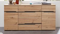 Sideboard MEMPHIS Kommode MDF Artisan Eiche und graphit