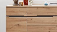 Sideboard MEMPHIS Kommode MDF Artisan Eiche und graphit