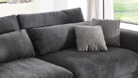 Bigsofa PLAY Megasofa Sofa Stoff schwarz inkl. Kissen 286 cm