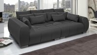 Big Sofa XXL Couch ESCAPE Sun 96 anthrazit Kissen 276x145