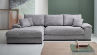 Ecksofa Angel Lincoln 86 Cord grau Nosagunterfederung...