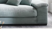 Big Sofa Angel Lincoln 72 Cord mint mit Nosagunterfederung