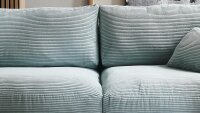 Big Sofa Angel Lincoln 72 Cord mint mit Nosagunterfederung