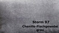 Wohnlandschaft Angel Storm 97 Flachgewebe grau mit Daunen