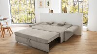 Funktionssofa LUCA Sofa in grau mit Bettfunktion 160 cm