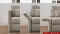 Funktionssofa LUCA Sofa in greige mit Bettfunktion 140 cm