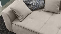 Recamiere ROMAN Schlafsofa Sofa in beige mit...