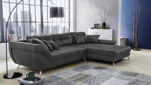 Wohnlandschaft SAN FRANCISCO Sofa Ecksofa Polstersofa in antik grau