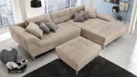 Wohnlandschaft SAN FRANCISCO Sofa Ecksofa Polstersofa in beige