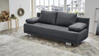 Schlafsofa LUZIO Funktionssofa Sofa in dunkel grau mit...