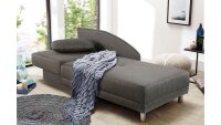 Schlafsofa ROY in Stoff braun inkl. Bettkasten Kissen 84x200