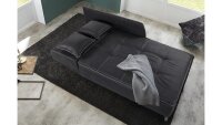 Recamiere ROMAN Schlafsofa Sofa dunkel grau mit...