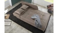 Recamiere ROMAN Schlafsofa Sofa in braun mit...