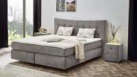 Boxspringbett GRETAS Bett Schlafzimmerbett in samt grau...