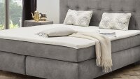 Boxspringbett GRETAS Bett Schlafzimmerbett in samt grau...