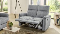 Sofa Amrum Sessel Relaxsessel 2-Sitzer mit Funktion Vintage grau 130